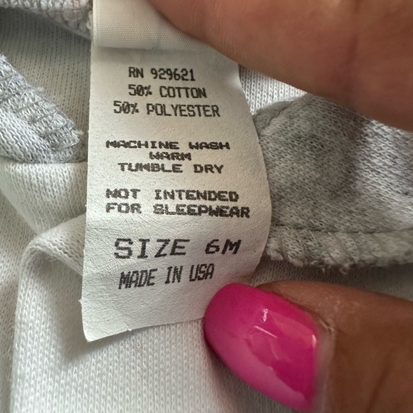 Little King 6 Months Ohio State University Snap Closure Baby Jersey PJ One Piece - Picture 5 of 5